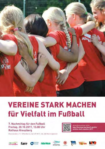 FANINFO 7. NACHMITTAG DES FUSSBALLS: VEREINE STARK MACHEN! Gemeinsam mit dem Lesben- und Schwulen - verband Berlin-Brandenburg, Hertha BSC, dem 1.