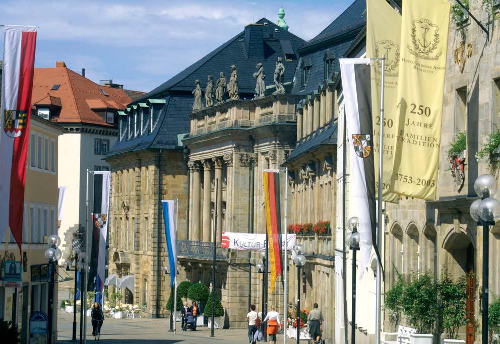 Opernstraße Bayreuth sieht sich als ehemalige Markgrafenstadt auch als Hauptstadt der Genussregion Oberfranken. Dieser Begriff dient natürlich Marketingzwecken, hat aber durchaus seine Berechtigung.