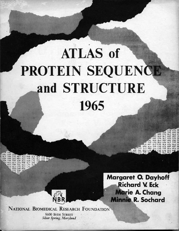 Sequenzdatenbanken Margaret Dayhoff veröffentlichte 1965-1978 ihren Atlas, der alle damals bekannten Proteinsequenzen (65!
