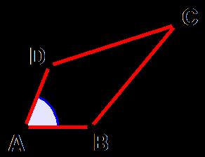 Geometrie 0.22 Gelenkviereck mit 0 α 360 Bedingung für α = 0 Alle Punkte des Vierecks AB liegen auf AB.