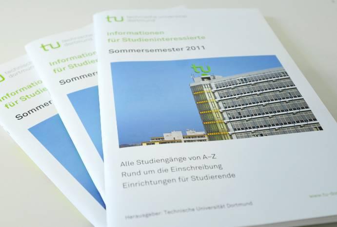 Nachrichten Broschüre für Studieninteressierte Sommersemester 2011 erschienen In jedem Semester informiert Sie diese Broschüre über das Studien- und Fächerangebot an der TU Dortmund.