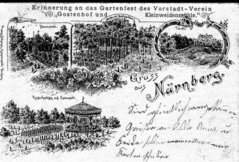 So feierte der Bürgerverein vor ungefähr 100 Jahren sein Gartenfest in der Rosenau.