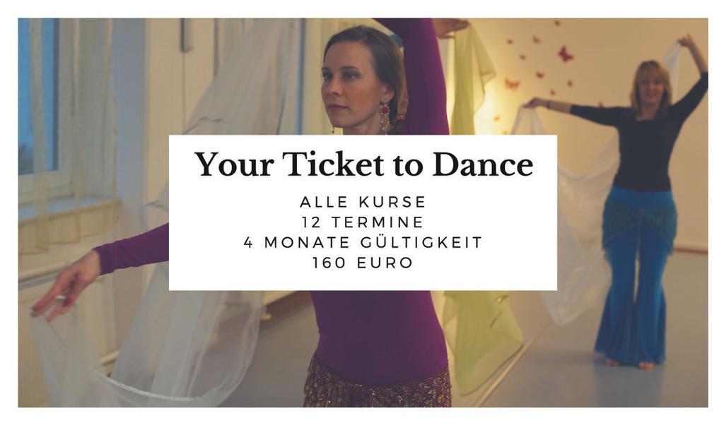 Your Ticket to Dance - flexibler geht nicht Du kannst nicht ganz regelmäßig kommen, möchtest aber nicht auf Tanzstunden verzichten müssen? Du bist nur kurz in Frankfurt?