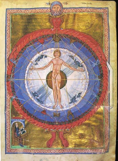 Elternschaft und Forschung. Zum generativen Potenzial einer Gratwanderung Abb. 1 Liber Divinorum Operum der Hildegard von Bingen (Lucca-Codex), Miniatur zur 2.