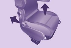 Schieben Sie den Fahrzeugsitz: - bei Sitzen ohne Sitzerhöhung in die max. Längsposition hinten und stellen Sie die Rückenlehne senkrecht, - bei Sitzen mit Sitzerhöhung in die max.