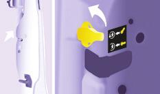 Kinder an Bord Kindersicherung Elektrisch Bei eingeschalteter Zündung auf diesen Knopf drücken, der sich in der Mitte der Bedienungseinheit befindet. Kontrollleuchte ein = Kindersicherung aktiviert.