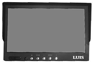 2. TFT LCD-BILDSCHIRM 2.1. DAS GERÄT Strom AN/AUS V1/V2 Menü - Menü Menü + 2.2. TECHNISCHE DATEN Produkt: TFT-LCD-Farbbildschirm Display Typ: TFT-LCD-Farbbildschirm Bildschirmgröße: 7 Zoll