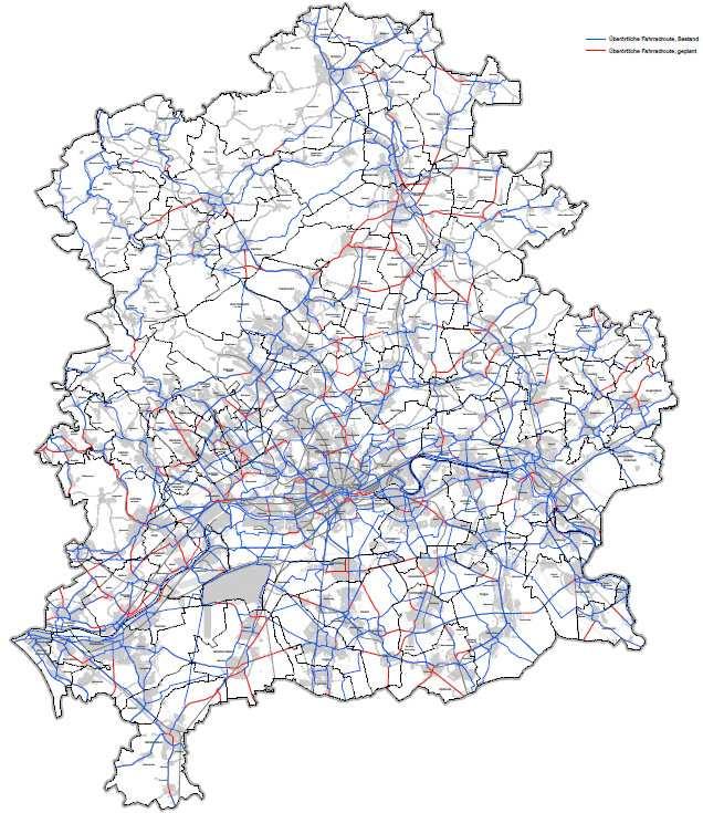 Überörtliches Fahrradroutennetz im RegFNP Verbandskammer (15.12.) und Regionalversammlung (17.12.) haben bereits zugestimmt. Verabschiedung durch das Land Hessen in der 2.