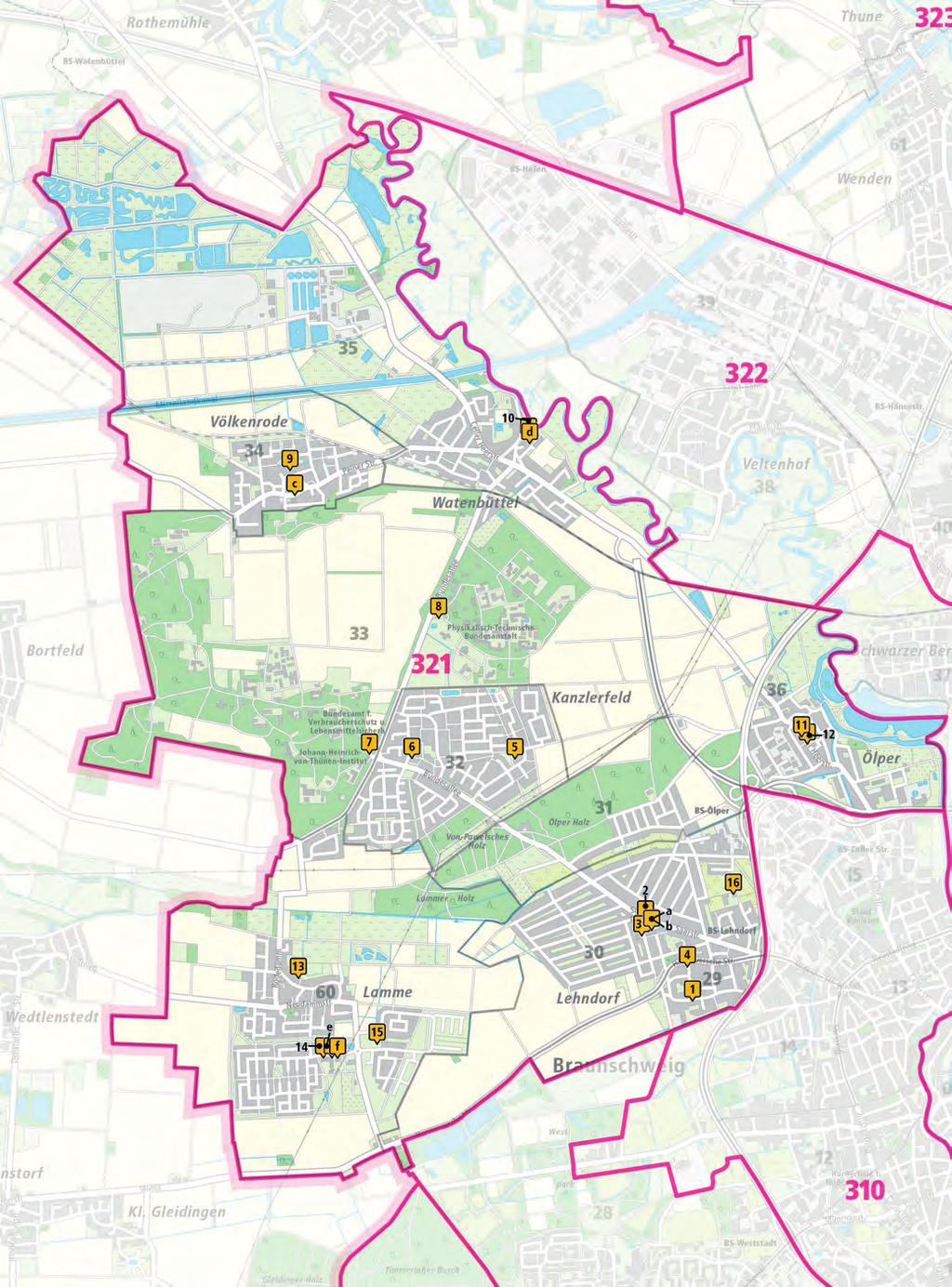 Erichtungen im Stadtbezirk 321 Kdertagesstätten Erichtungen im Stadtbezirk 321 Lehndorf-Watenbüttel Erichtung Anschrift Krippe Kdergarten Hort Öffnungszeiten Träger 1 29 Kreuzkirche Große Straße 13 1