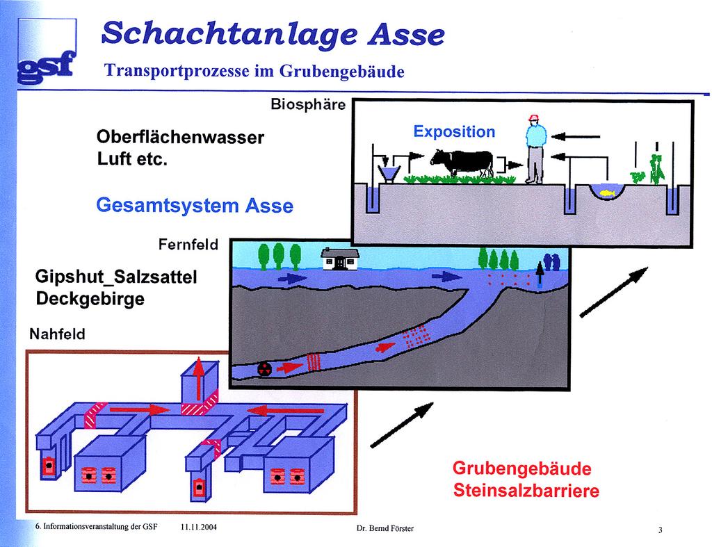 Wie viele Radionuklide gelangen in die Biosphäre? Durch die Magnesiumchloridlösung (MgCl 2 ) werden sich die Verpackungen und Bindungen des Atommülls innerhalb 10 bis 100 Jahre auflösen.