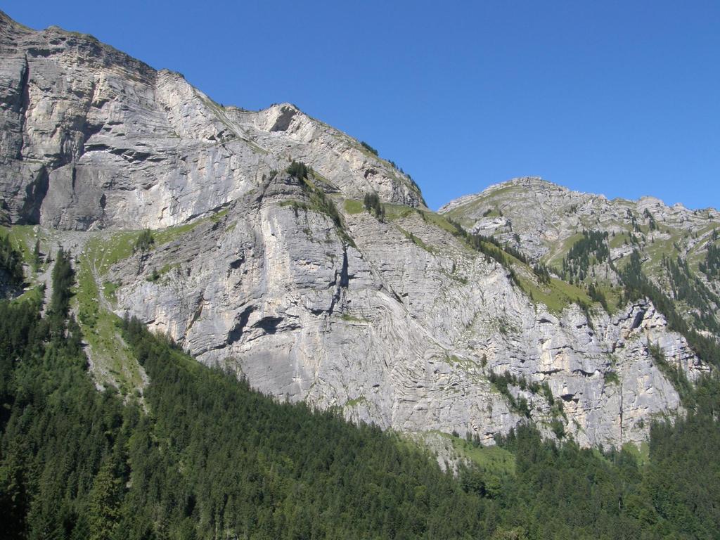 Klettergebiet Stepfen c: 2015, Hans Ettlin Delta Alp Stepfen Alpha Beta Gamma Hochalpenwald-Biwak Ausgangspunkt Anmerkung: Für alle Sektoren gilt aus