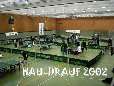 Am 04. und 05.Mai findet in der Längenholzhalle erstmals ein landesoffenes Hobby-TT-Turnier statt. Unter dem Namen Hau-Drauf 2002 1.