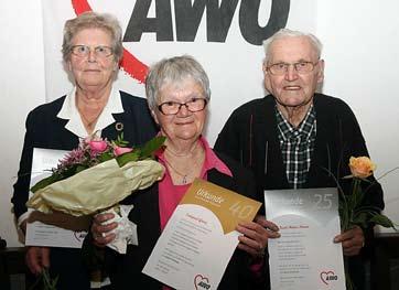 AWO-Vorstand: Wiederwahl Dem gewählten Vorstand gehören an: Doris Eckert (v. l.), Hagen Winckel, Heinke Pieper und Waltraud Paul.
