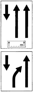 verordnet sind. Bei besonderen Verkehrsführungen wegen vorübergehender Bauarbeiten sind die Zeichen mit gelbem Grund auszuführen. 23b.