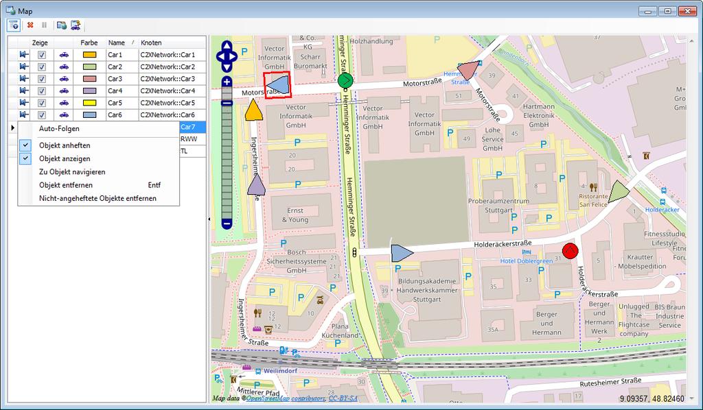 > SAE J2735 DSRC Applikationsnachrichten, wie z.b. > Basic Safety Message (BSM) > Signal Phase and Time (SPaT) > Map Data Message (MAP) Dabei erfasst der CANalyzer.