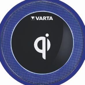 Qi-Empfänger oder auch mit zusätzlicher Hülle oder Spule > Qi-zertifiziert für Verlässlichkeit und Kompatibilität > Elegante, schwarze Carbon-Optik > Hochwertiges Aluminium-Gehäuse > Blauer Ring als