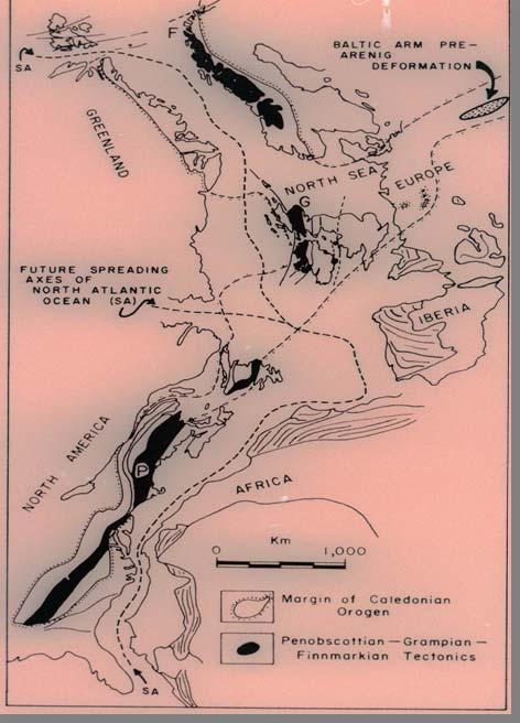 Kambro-Ordovizische Orogene der Kaledoniden und