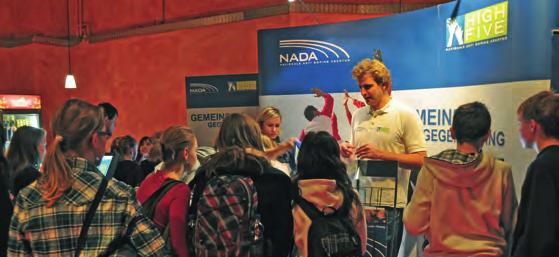 Die Nationale Anti Doping Agentur (NADA) Gemeinsam gegen Doping Eine wichtige Aufgabe übernimmt die Prävention wir klären au