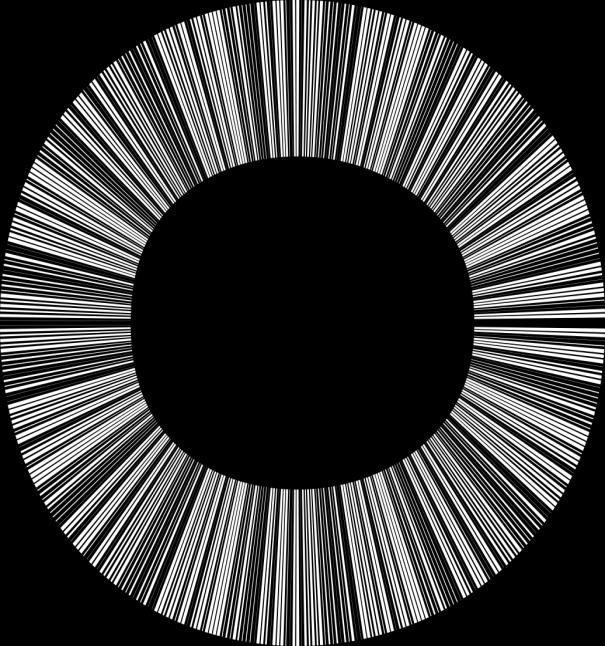 Modifizierte Goboprojektion Variabel Muster durch rotierendes Metall-Rad mit Musterstrukturen (variable Steg-Schlitz-Breiten aperiodische