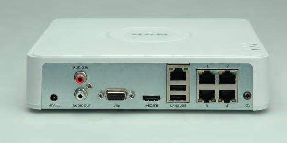 VALUE 4CH NVR mit 4-Port PoE VND0104P Der VALUE VND0104P ist ein 4-Kanal Netzwerk-Video-Recorder im Desktop Gehäuse und ist somit für die Tischinstallation geeignet.