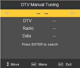 Inbetriebnahme 8. Anschluss mittels DVB-T Antenne Bitte schließen Sie die DVB-T Antenne an. Drücken Sie die Taste SOURCE um auf DTV umzustellen. 8.1.