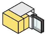 Übersicht zum Einsatz der Anschlussprofile unter Berücksichtigung der maximalen Größe der Fenster- bzw.
