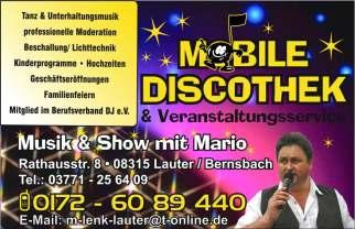 03771-54441 Tobias Scharf 08315 Lauter-Bernsbach Fax: 03771/553756 Ab 25.04.