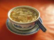 Champignons Chicken soup with champignons and
