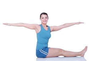 Wirbelsäule: Stärkungs-Übungen Rotation Spinetwist Wichtig: Beine