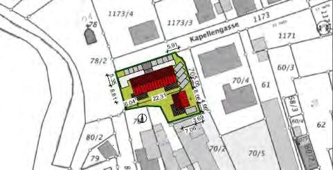 Allgemeines zum Objekt Die Wohnanlage der Firmengruppe Bornschlegl wird auf einem ca. 881 m² großen Grundstück in Krumbach errichtet.