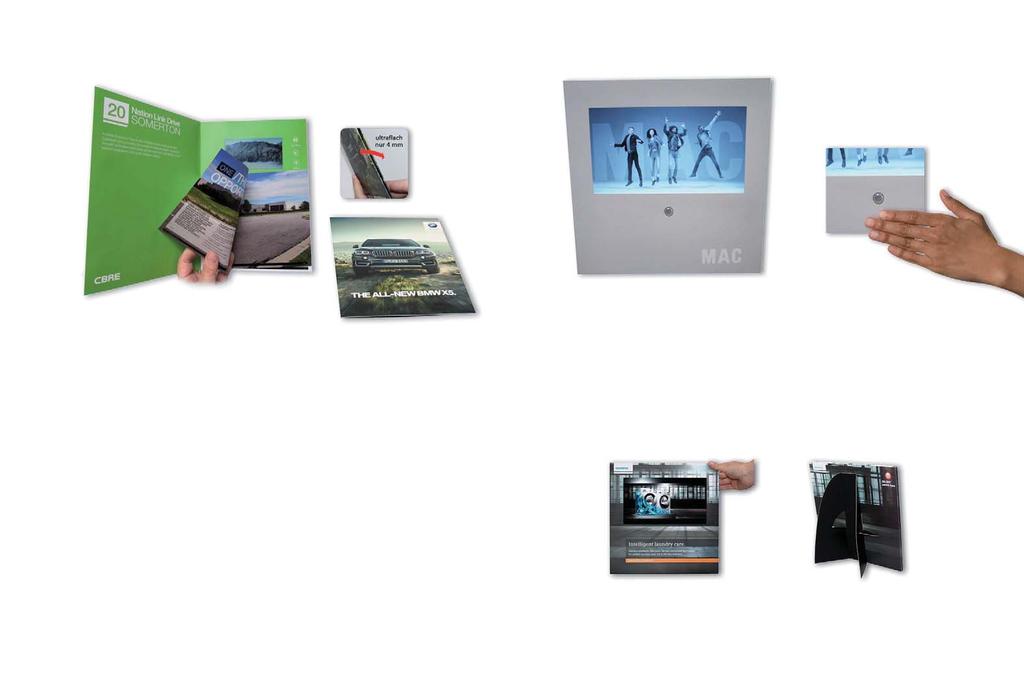 VIDEOcards Slimline VIDEOcards VIDEOboard-Displays 10 Auch in Mit Bewegungssensor with Motionsensor VIDEOcards Art.Nr.