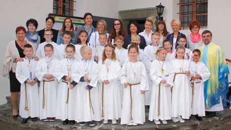 at Die Heilige Erstkommunion in der Pfarre Grafenstein Am 5.Mai feierten 18 Erstkommunionkinder ihre Heilige Kommunion.