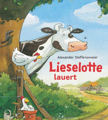 Lieselotte lauert (von Alexander Steffensmeier) Die Kuh Lieselotte ist eigentlich ganz friedlich. Nur auf den Postboten hat sie es irgendwie abgesehen.