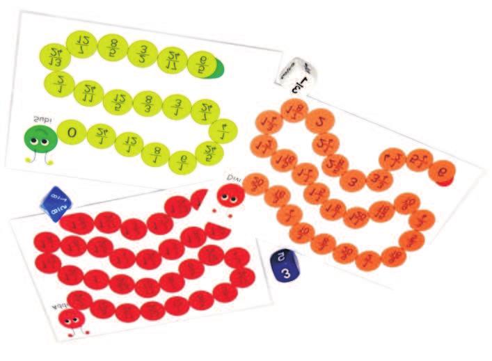 Bruchrechenrallye Das Würfelspiel bietet Spielvorschläge zu allen Bereichen des Bruchrechnens.