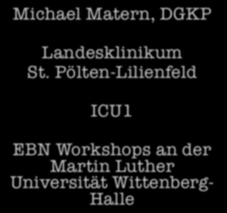 EBN Workshops an der