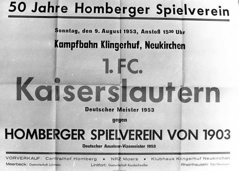 dennoch wurde die Mannscha8 nach dem Abpfiff in Wuppertal und vor allem nach der Rückkehr in Homberg gebührend gefeiert: Bis heute ist die Deutsche Vizemeisterscha8 der Amateure von 1953 der größte