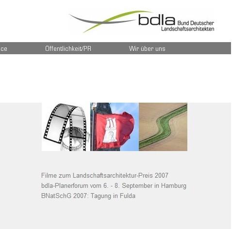 Öffentlichkeitsarbeit Landschaftsarchitektur und Landschaftsarchitekten unter www.bdla.