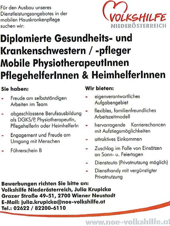 Kontakt Volkshilfe Bezirksbüro Amstetten BezLtg Brigitta Scherzenlehner Tel. 0676 / 8676 3300 E-Mail: amstetten@noe-volkshilfe.