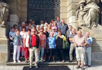 20 Ausflüge Senioren unterwegs Kronach. Der diesjährige Aus lug des Seniorenkreises St. Johannes führte uns im Juli nach Saalburg an die Bleilochtalsperre.