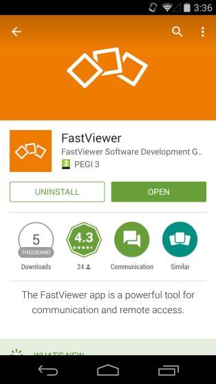 FastViewer Mobile App Mit der kostenlosen