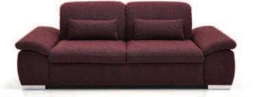 + Zusatzfunktionen gegen Mehrpreis Ergänzen Sie Ihr neues Sofa gegen geringen Aufpreis mit verstellbarer Kopfstütze, Schlafsofa, Bettkasten
