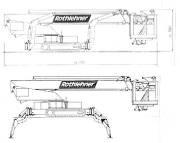Raupenbühne Leo30H Sp Arbeitshöhe max. 30,00 m Plattformhöhe max. 28,00 m Reichweite max. 15,70 m Drehbereich 450 Arbeitskorb: Korbtragkraft max.
