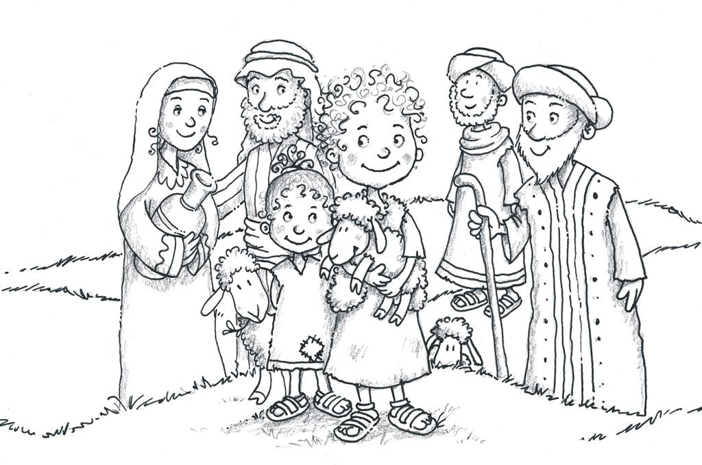 1. Dezember Das sind Simon und seine Familie. Simons Vater ist Schafhirte, sein Onkel Boas ist Schafhirte und auch seine Mutter hütet Schafe genau wie der alte Samuel.