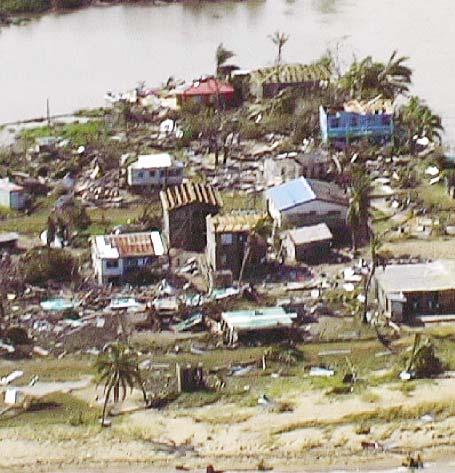 Die Haushaltskasse des Staates Belize ist leer, Wiederaufbaumittel wurden in den vergangenen Jahren für die Schäden der Hurrikans Mitch und Keith bereits eingesetzt, die bei weitem nicht die