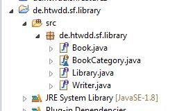 Java-Schnittstellen und -Klassen (2/2) package de.htwdd.sf.library; import java.util.