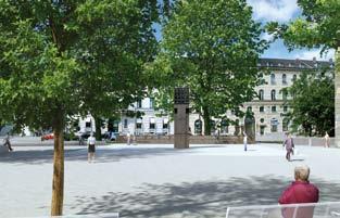 Jahresvorschau 2010 Bedeutsame Einzelprojekte Der Platz der Opfer des Nationalsozialismus soll würdiger gestaltet werden. Bei der Erweiterung des Hirschgartens entsteht auch eine Skatepool-Anlage.