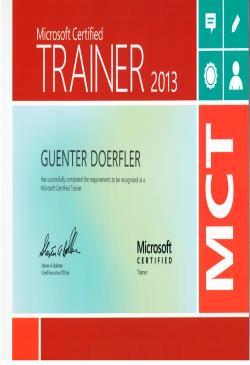 Datenbanken (Microsoft) 2002 Oracle Certified Trainer für: DBA+B&R v. 8.