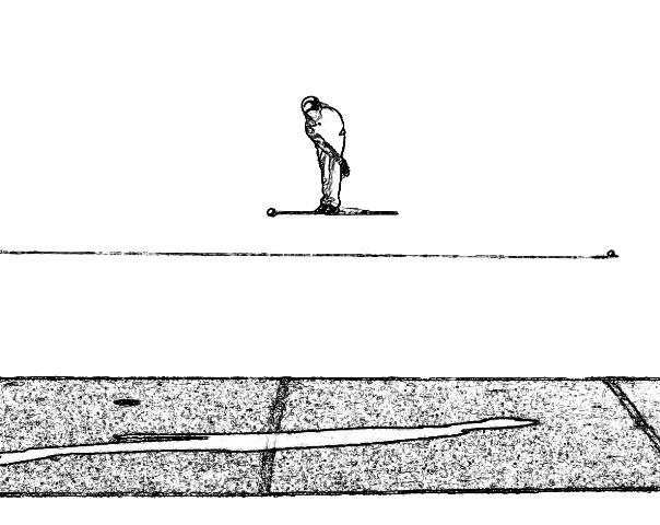 Ballzielwurf Wurfausführung 1: Bogenlampe : Der Ball wird geworfen und darf erst hinter der Überwurflinie aufkommen.