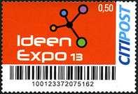 August 2013 - Ausgabe "Ideen Expo 2012" selbstklebend - MiNr 107 Sondermarke "Kriminala" 50 Cent selbstklebend, ** PM-CP 3100 1,50 dito mit Ersttagsstempel