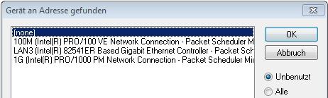Abb. 95: Auswahl Ethernet Port Diese Abfrage kann beim Anlegen des EtherCAT-Gerätes automatisch erscheinen, oder die Zuordnung kann später im Eigenschaftendialog gesetzt/geändert werden; siehe Abb.